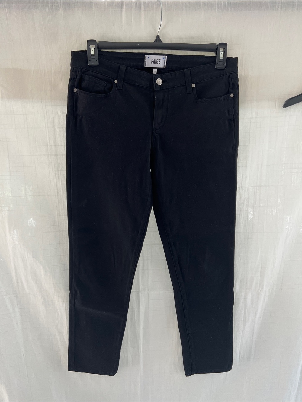 PAIGE Black Skinny Jeans - Classic Slim Fit